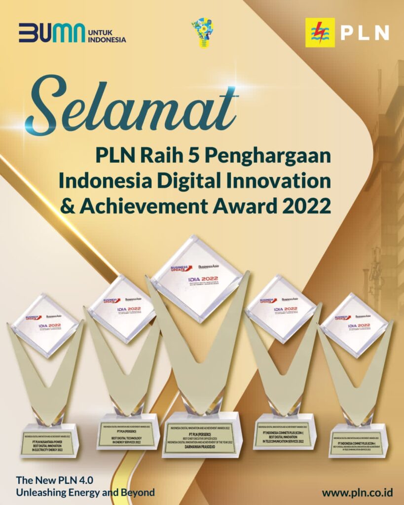 PLN Raih 5 Penghargaan Indonesia Digital Innovation Dan Achievement ...